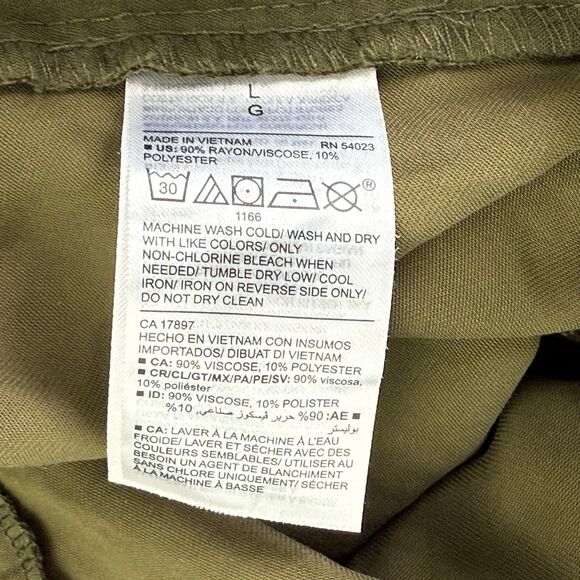 NEW Old Navy Arboretum Pull On Jogger Pant Women Size Large Army Green - Picture 9 of 13